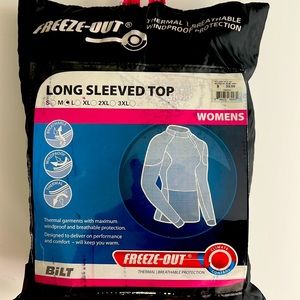 Freeze Out Thermal Breathable Windproof Long Sleeve Top by plus FREE GLOVES